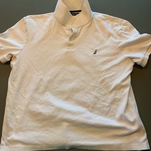 Nautica white short sleeve polo. Size XXL